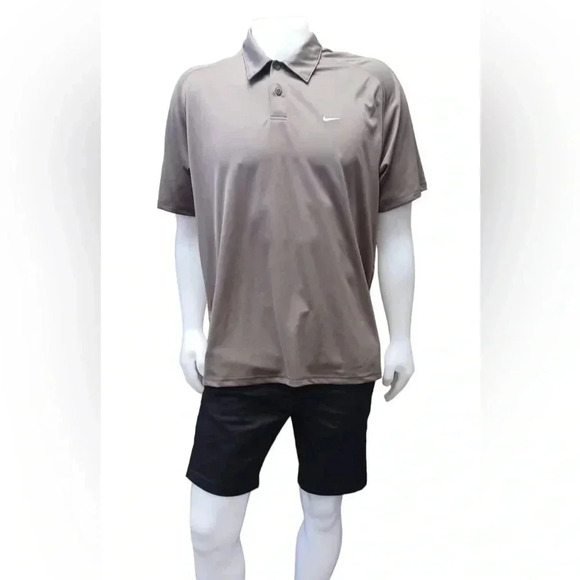 Nike Collared Brown  Golf Shirt Top Size XL - Picture 1 of 7
